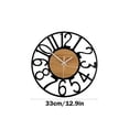thumbnail image 3 of kkbbma Large Wall Clock, 13 Inch Non-Ticking Silent Battery Operated Oversized Modern Vintage Iron Wall Clock for Living Room Bedroom Kitchen Office Decor, 3 of 9