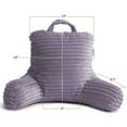 thumbnail image 3 of Nestl Almohada de Lectura para Niños y Adolescentes, Pequeña con Respaldo Brazos, Descanso Memory Foam Triturada, Color Morado Empolvado., 3 of 6