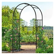 LeCeleBee 7.2Ft/86 Inches Metal Arch, Outdoor Garden Arch for Various Climbing Plant Flower, Wedding Backdrop Stand Arch Arbor for Wedding Garden Bridal Party Festival Decoration, Easy-to-Assemble