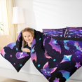 thumbnail image 4 of Homewish Boys Girls Kawaii Bats Cats Whale Bedding Comforter Set 2pcs,Galaxy Starry Sky Twin Comforter Sets Microfiber,Abstract Gradient Stars Print Breathable Bedding Set,Lightweight Room Decor, 4 of 8