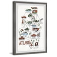 thumbnail image 2 of Marmont Hill Illustrated Map of the City of Atlanta Framed Wall Art, 2 of 5