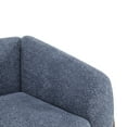 thumbnail image 5 of Christopher Knight Home 63" Boucle Loveseat, 2-Seater Faux Sherpa Couch with Wood Legs & Curved Design, Navy Blue, 5 of 10