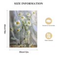 thumbnail image 2 of Nawypu Flowers Bathroom Wall Decor Floral Canvas Wall Art White Daisy in Vase Prints Pictures Rustic Plants Framed Artwork, 2 of 5