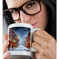 thumbnail image 2 of 3drose, Heavy Snowfall over a Fantastic City. People Go Along the Street., 15oz Mug, 2 of 6