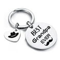 thumbnail image 4 of comerut Stainless Steel Keychain Dad from Son Best Dad Ever Keychain Gift Double Sided Letter Print Keyring Valentine Day Heartwarming Gift, 4 of 8