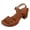 Brown, variant on YLYL Womens Sandals Platform Chunky Heel Buckle Ankle Strap Open Toe Dressy Casual Summer Beach Shoes