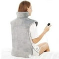 thumbnail image 2 of Hot Compress Shoulder Neck Shawl Blanket,Electric Heating Pads,Heat Therapy,Pain Relief,for Home Office,Travel,Cold Weather,Portable,Easy to Use,Embroidere,PENDANE,Gray, 2 of 7