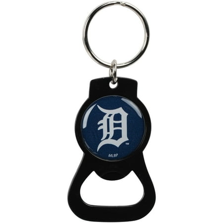 Detroit Tigers Bottle Opener Keychain - Black