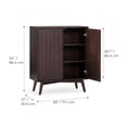 thumbnail image 6 of Teamson Home Tremolo Modern Boho Accent Cabinet with Adjustable Shelves, Push-Open Doors, Solid Wood & Fluted Fronts, 6 of 9