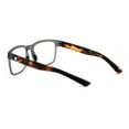 thumbnail image 3 of Men Rectangular Sport TR90 Clear Bifocal Reading Glasses - Lightweight Reader CR02 +2.50, 3 of 4