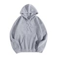 thumbnail image 4 of QUINDOS Hoodies for Women Letter Womens's Sweatshirts Casual Long Sleeve Crew Neck Graphic Pullover Tops, 4 of 5
