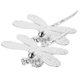 thumbnail image 2 of Alloy Dragonfly Decor 2Pcs Silver with Removable Wings for Wedding Cabinet Ornament, 2 of 4