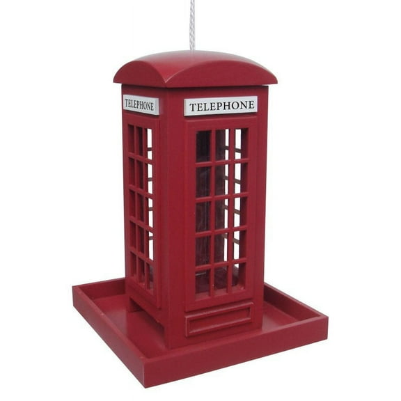 Home Bazaar Telephone Booth Bird Feeder