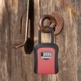 thumbnail image 6 of Colaxi Key Cabinet Organizer Key Lock Box Waterproof Password Key Case Safe Case Combination 4 Digit for Store Auto Real Estate Agency Hotel Red, 6 of 9