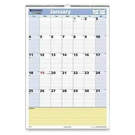 At-A-Glance At-A-Glance QuickNotes Wall Calendar,English,Jan-Dec,1PPM,12 inchx17 inch
