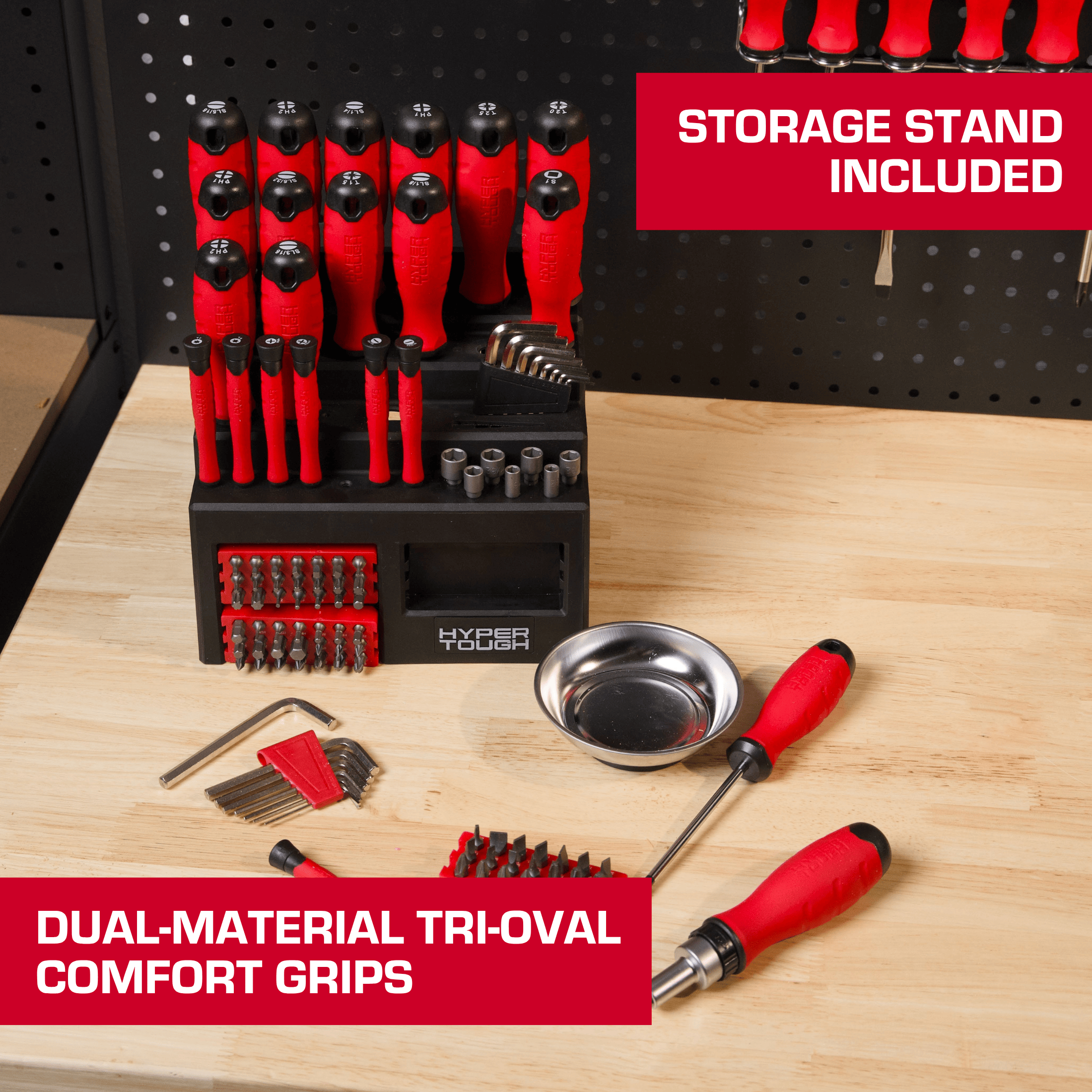 Hyper Tough 110-Piece Screwdriver Set with Storage Rack photo 5