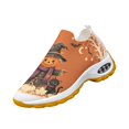 thumbnail image 2 of Breathable Mesh Casual Shoes, Running Shoes for Women Men Athletic Walking Sneakers,Fall Leaf Shoes,Halloween Shoes for Hiking Walking Sports Travel Jogging Shoes, Orange US-7/EU-38, 2 of 9