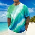 thumbnail image 3 of Tie Dye T Shirts for Man 2026 Summer Casual Lightweight Breathable Short Sleeve Slim Fit Crewneck Tee Shirt, 3 of 5