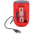 thumbnail image 3 of FYBTO Solar Motion Sensor Detector Siren Sound Alarm LED Warning Strobe Flashing Red Light Security Outdoor Waterproof Device Keep Animal Away for Home Warehouse Farm (Red Lampshade)-0621, 3 of 5