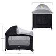 thumbnail image 2 of Cuna Corral Para Bebé Starkids Galaxis Portátil Cambiador Negro, 2 of 6