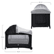 thumbnail image 2 of Cuna Corral Para Bebé Starkids Galaxis Portátil Cambiador Negro, 2 of 6