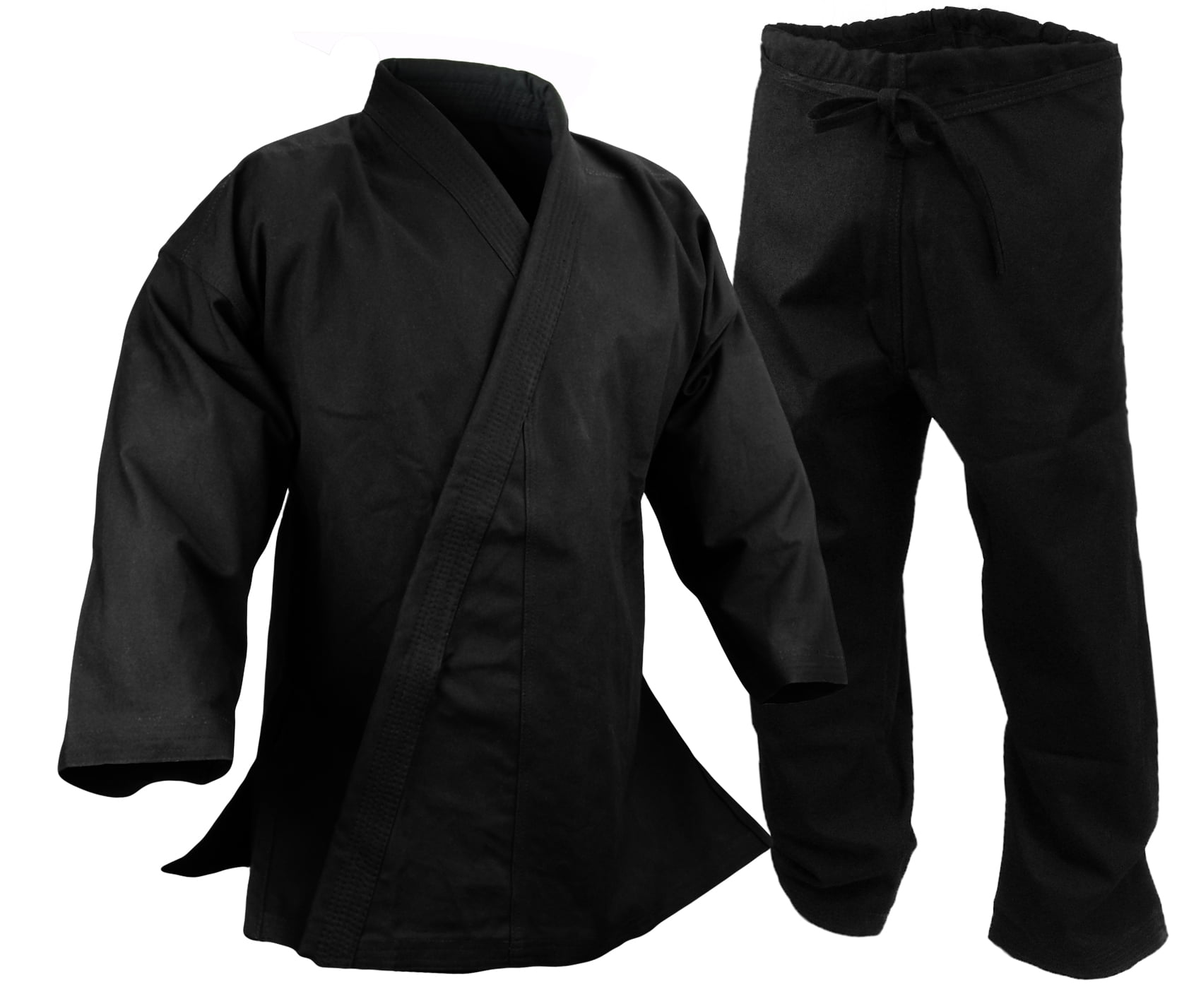 New Karate Uniform SIZE 2 BLACK 6oz Century Martial Art Gi 