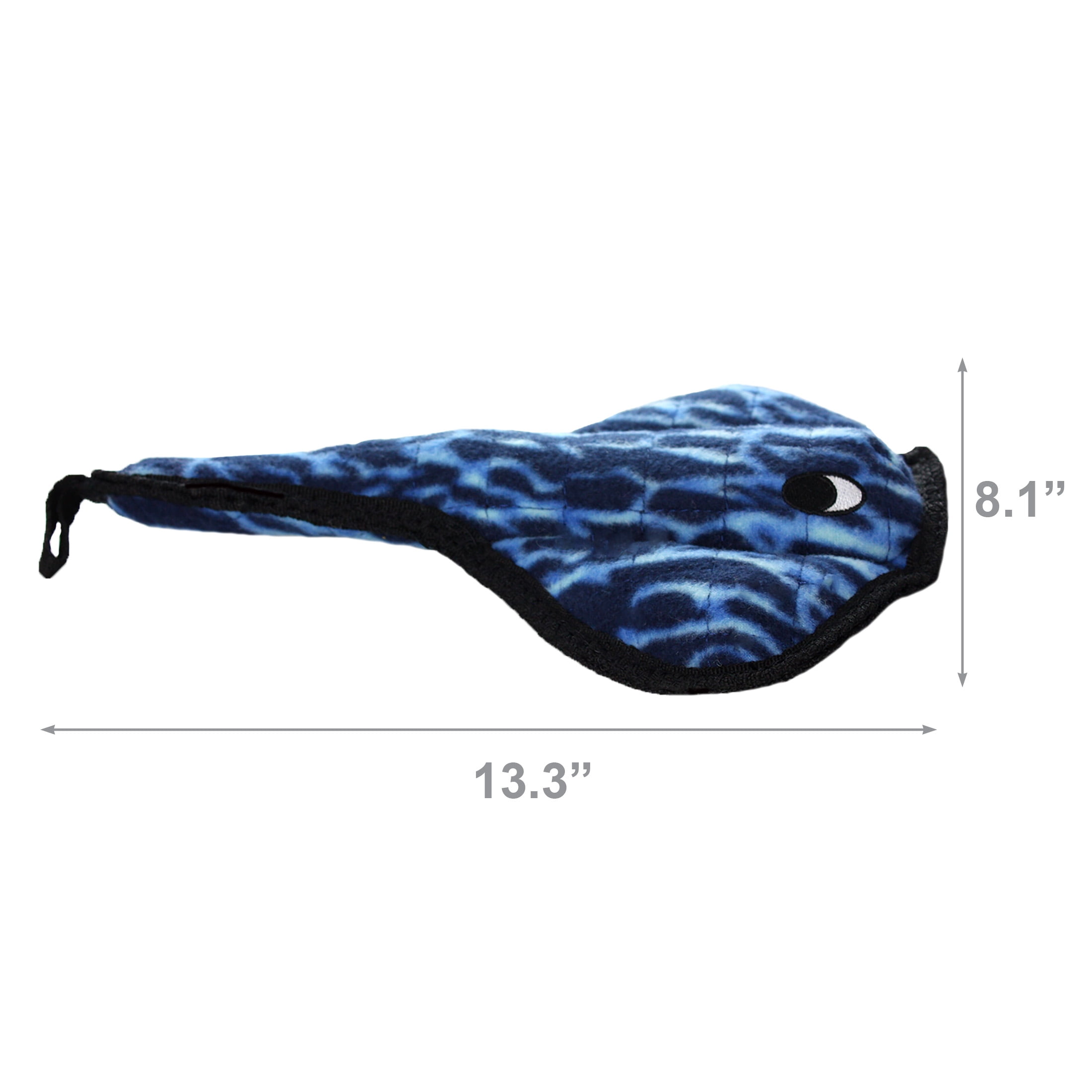 Tuffy Ocean Creature Stingray Durable Plush Squeaky Dog Toy, 2 Pack