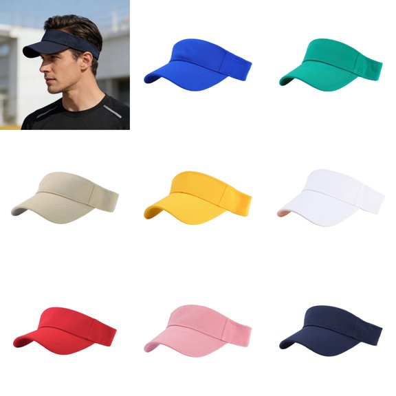 Sport Sun Visor Hats for Women Men Adjustable Tennis Caps Sport Headband Classic Sun Hat Outdoor Golf Running Beach Cap
