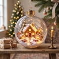 thumbnail image 3 of JHRGJIO Glowing Christmas Story Ornament, Light-Up Mini Holiday Scene Accent, Warm LED Light for Home Display Christmas Decorations Winter Decor Tabletop Decoration, 3 of 7
