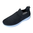 thumbnail image 2 of AUDeals Women's Slip On Sneakers, Lightweight Breathable Walking Shoes with Non Slip Comfort for Travel and Work (Black, 7.5), 2 of 8
