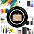 thumbnail image 4 of Salouo Autumn and Thanksgiving for Canvas Tote File Bag, Tote Bag With Zipper Business Briefcase Document Bag with Handle A4 File Organizer Laptop Bag for Travel & Work, 4 of 8