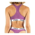 thumbnail image 3 of Fila Ladies Bustier - Unpadded Bra, Without Hanger, Cotton, Unicolor Purple Xs (X-Small), 3 of 3