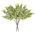 thumbnail image 4 of Planta artificial Vickerman de eucalipto en espiral verde de 48 cm, 2 unidades, 4 of 4