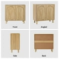 thumbnail image 4 of Accent Cabinet with Arched Fluted Door for Entryway Hallway, Beige Sideboard Buffet Cabinet, Storage Cabinet with Adjustable Shelves for Living Room, 4 of 7