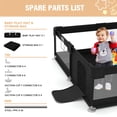 thumbnail image 2 of Babyeap Large Baby Playpen with Mat,71"x50"Playpen for Babies and Toddlers,Baby Play Yard Baby Fence Play Area Indoor Outdoor,Black, 2 of 7