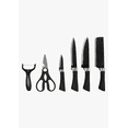 thumbnail image 1 of Juego de Cuchillos para Cocina 6 Piezas Acero Inoxidable Negro, 1 of 5