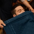 thumbnail image 3 of Dan River Salon Towel Pack of 24 Soft Quick Dry Absorbent Cotton Spa hand Towel - Navy 16x26in, 3 of 7