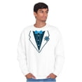 thumbnail image 5 of Vintage Formal Bachelor Party Tuxedo Men's Crewneck Sweatshirt Brisco Brands S, 5 of 6