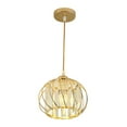 thumbnail image 2 of LED Pendant Light Ceiling Light Fixture Chandelier Decor for Bar Office Dorm Gold Warm Light, 2 of 9