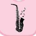 thumbnail image 4 of Inktastic Saxophone Musician Band Gift Idea Boys or Girls Baby Bib, 4 of 4
