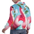 thumbnail image 6 of Daiia Tropical Flamingo Pool Float for Men's Fashion Hoodies & Sweatshirts with Kangaroo Pocket Hooded Sweatshirt Breathable & Moisture Wicking-Small, 6 of 7