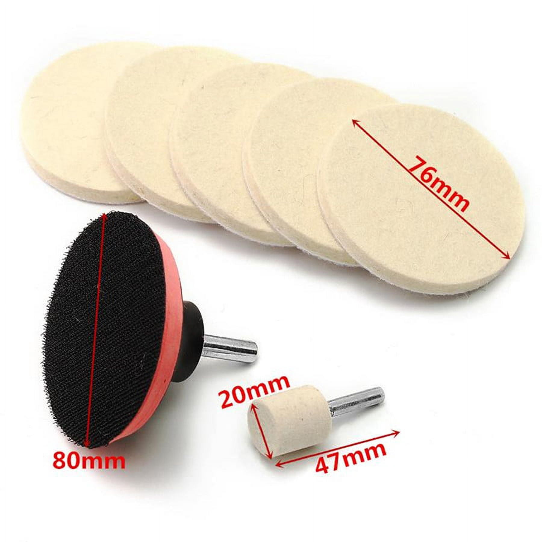 Fuluru Car Glass Scrach Remover Polishing Felt Pad Cloth w/ 100g Cerium Oxide Powder US
