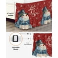 thumbnail image 3 of Let it Bed Skirt Snow Christmas Snowman Snowflake Red Bed Skirts King Size 16 Inch Drop, Wrap Around Dust Ruffle&nbsp;Bedskirt with Adjustable Elastic Belt for Queen Size Beds, 3 of 7