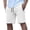 White, variant on Besolor Men Running Shorts Casual Loose Drawstring Elastic Waist Wide Leg Summer Workout Short Pants with Zipper Pockets(X-Large,White)