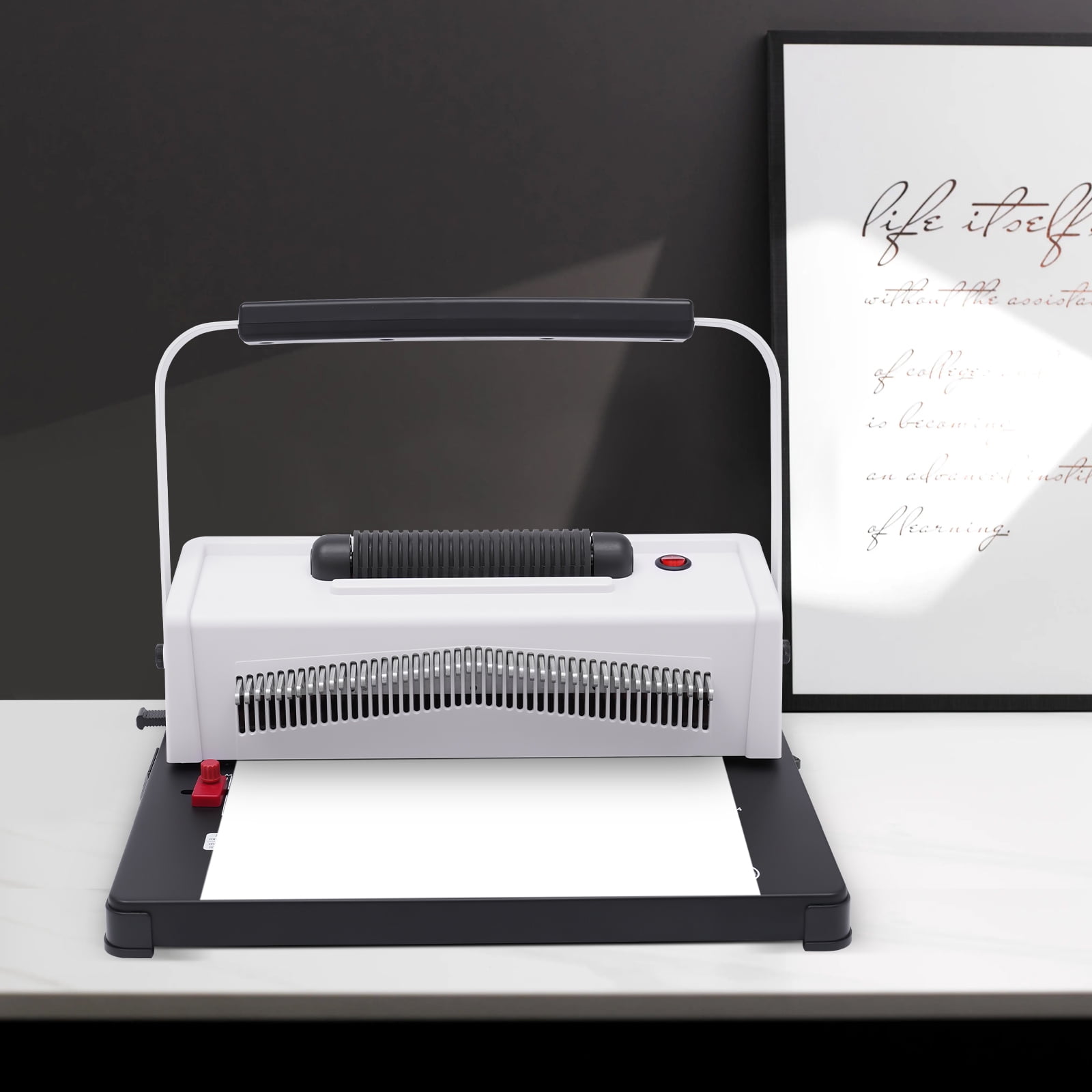 YIYIBYUS Electronic Coil Binding Machine with Electric Coil Inserter