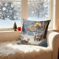 thumbnail image 2 of Xuniizn Christmas Pillow Covers 18x18 inch Xmas Decorations Soft Plush Faux Fur Wool Christmas Throw Pillow Cases Winter Holiday Decor for Sofa Living Room, 2 of 7