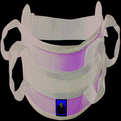 Padded transfer belt, side release buckle, small, blue