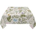 thumbnail image 2 of Spring Tablecloth Square 54x54 Inch,Sage Green Wild Flowers Table Cloth,Stain Resistance Polyester Seasonal Summer Floral Table Covers for Kitchen Dining,Small Tablecloth for Parties Picnic, 2 of 6