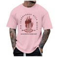 thumbnail image 1 of LUOGENLI T-shirts pour Hommes Thème Imprimé Décontracté Col Rond Graphique Feu Grande Taille Chemise Imprimée Couleur Unie Manches Courtes Haut T-shirts Graphiques pour Hommes Jour de la Saint-Patrick S, 1 of 1