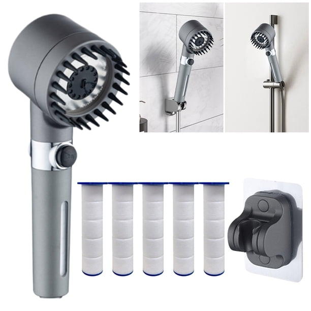 Potente Filtro Presurización Cabezal Ducha Con Ahorro Cabezal Ducha 4 Modos (H)